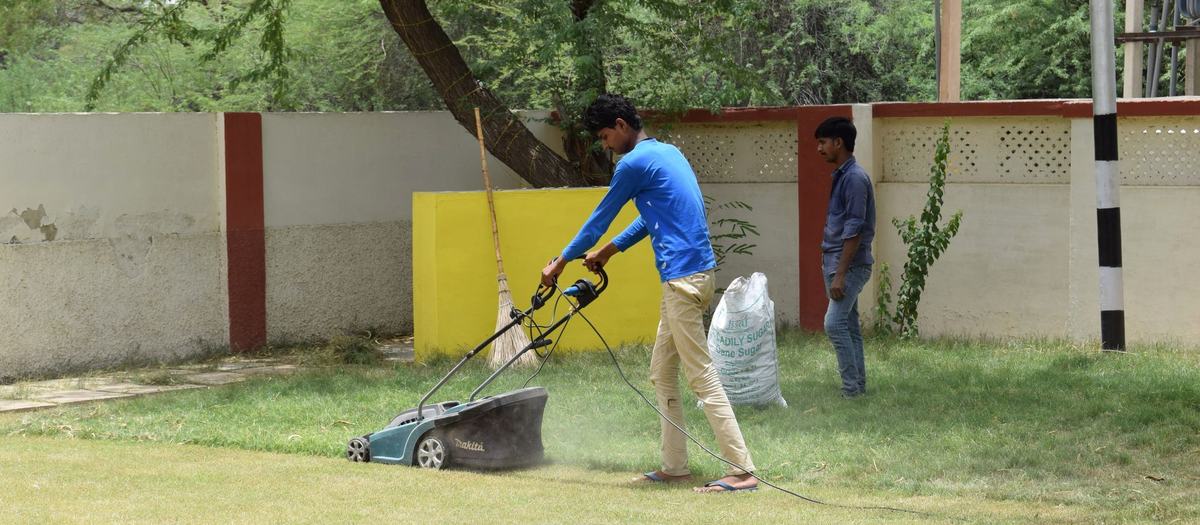 Dawson Landscaping crew working on a Perth garden
